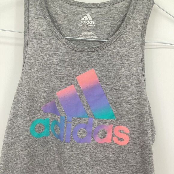 Girls Adidas Racerback Tank Top - Large - Picture 3 of 5